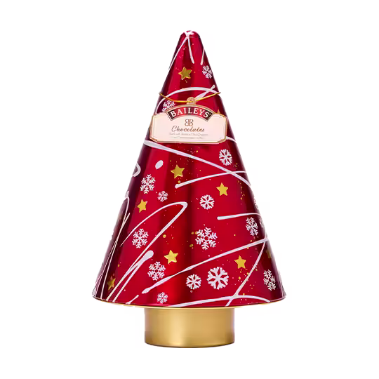 BAILEYS CHOCOLATE TRUFFLES IN CHRISTMAS TREE SPARKLE TIN - 350G