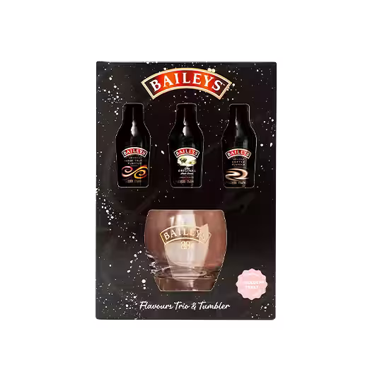 BAILEYS FLAVOURS TRIO & TUMBLER GIFT SET